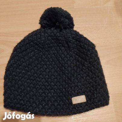 Wedze márkás polárral bélelt fekete női kötött sapka
