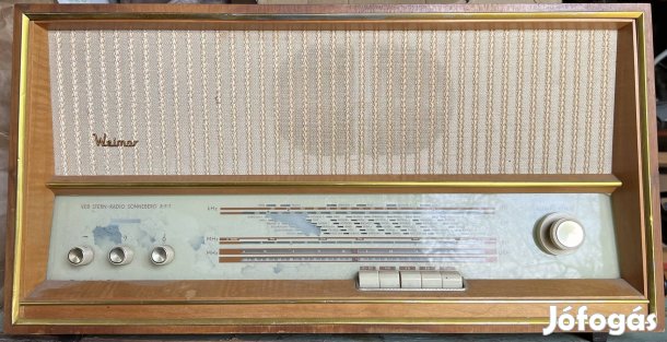 Weimar 5180 - működő csöves rádió!