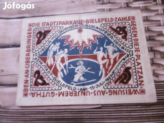 Weimar Selyempénz!!! Ritka II.25 Pfennig 3 változat