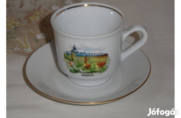 Weissenfels Schloss Kahla porcelán kávés csésze + alj