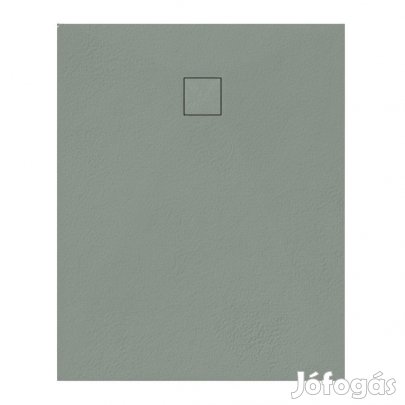 Welland kőhatású zuhanytálca szifonnal 80 x 100 cm - zöld (GT-10080SS