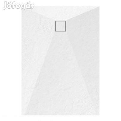 Welland kőhatású zuhanytálca szifonnal 80 x 110 cm - fehér (GT-11080S