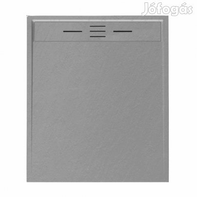 Welland kőhatású zuhanytálca szifonnal 90 x 100 cm - szürke (GT-10090