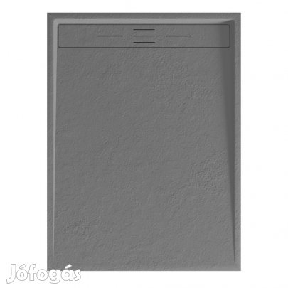 Welland kőhatású zuhanytálca szifonnal 90 x 120 cm - szürke (GT-12090