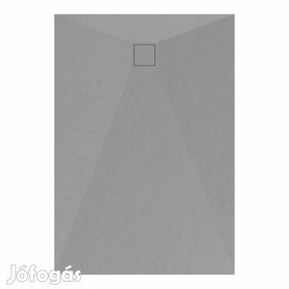 Welland kőhatású zuhanytálca szifonnal 90 x 130 cm - szürke (GT-13090