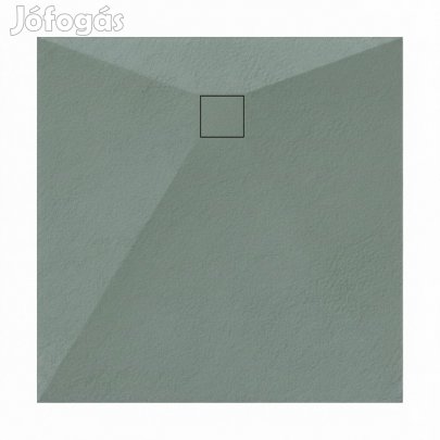 Welland kőhatású zuhanytálca szifonnal 90 x 90 cm - zöld (GT-9090SS)
