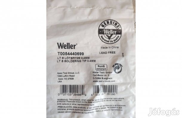 Weller LT-S pákahegy pákacsúcs - új