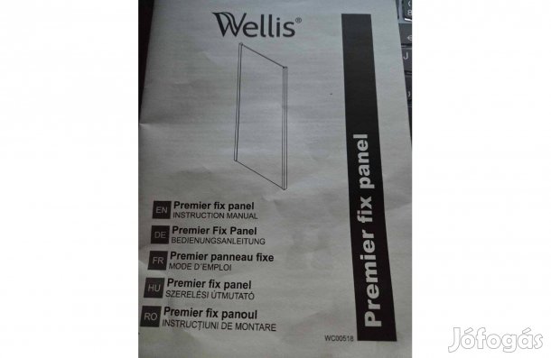 Wellis Premier kiegészítő oldalfal Premier zuhanyajtóhoz WC00518