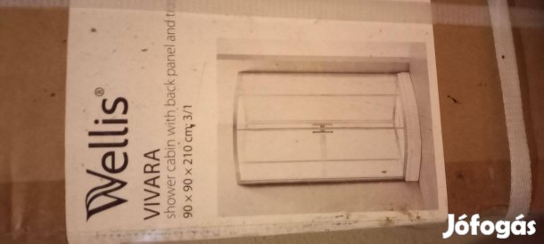 Wellis Vivara hátfalas zuhanykabin