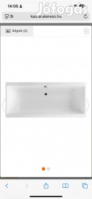 Wellis tengiz egyenes kád 170x75