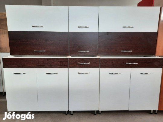 Wenge-fehér konyhabútor, akár bontva is (AJ157)