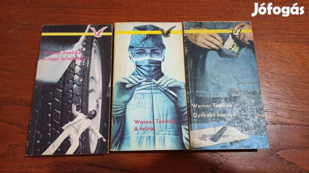 Werner Toelcke krimi könyvcsomag / 4 db könyv