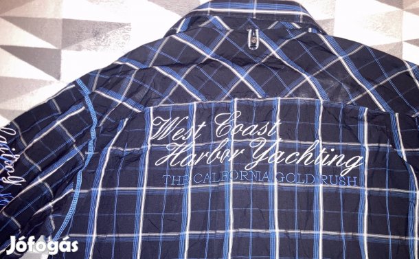 West Coast Harbor Yachting újszerű XL pamut ffi hosszú ujjú ing
