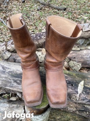 Western bőr csizma uniszex