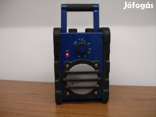 Westfalia 800315 építőipari munkarádió műhely rádió AUX elemes 6V hord