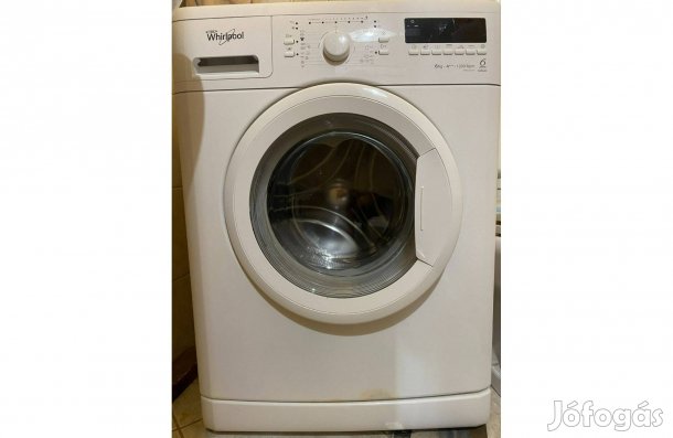 Whirlpool 6kg-os elöltöltős keskeny mosógép eladó