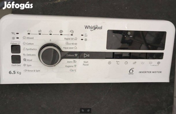 Whirlpool felültöltős mosógép panelburkolat kapcsolókkal
