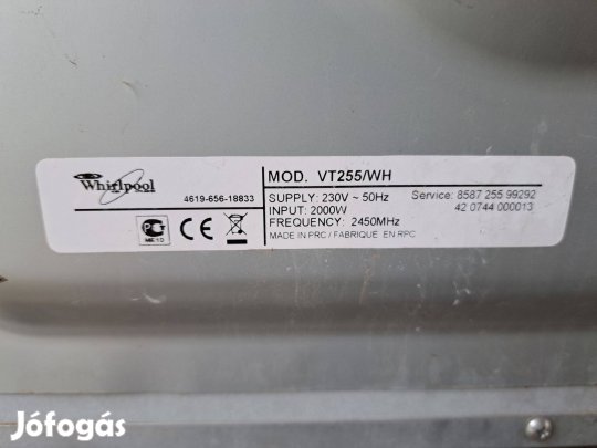 Whirlpool mikrósütő