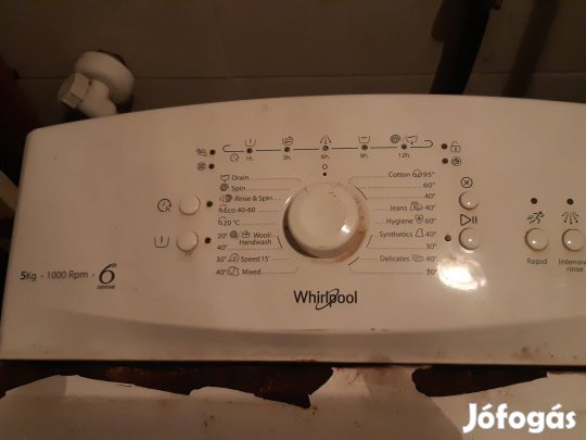 Whirpool Tdlr 5030L 6 sense 5kg mosógép csapágyas működő