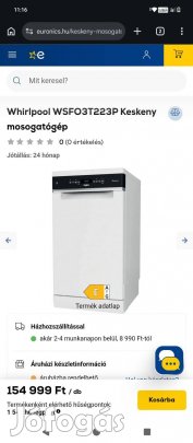 Whirpool mosogatogep