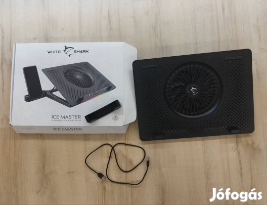 White Shark ICE Master laptop hűtőpad - 15,6" | RGB hibás