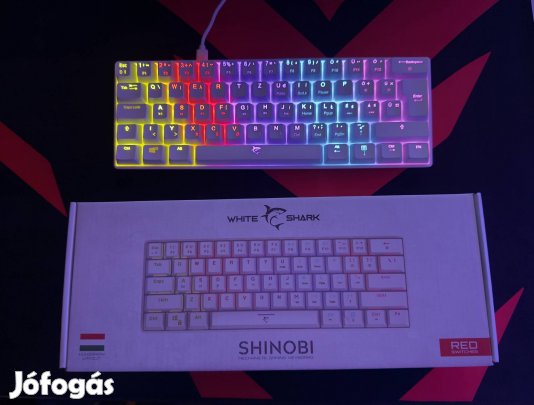 White Shark Shinobi Red switches
