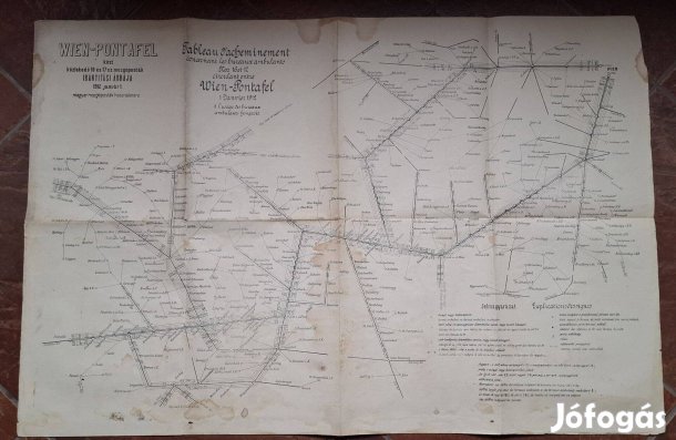 Wien Pontafel közt közlekedő mozgóposták irányitási ábrája 1912