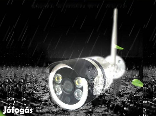 Wifi IP Wireless Vezetékes vízálló kültéri fém ház éjjellátó kamera