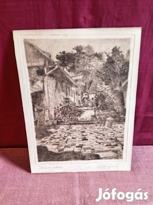Wilier József Tabáni udvar grafika nyomat ?