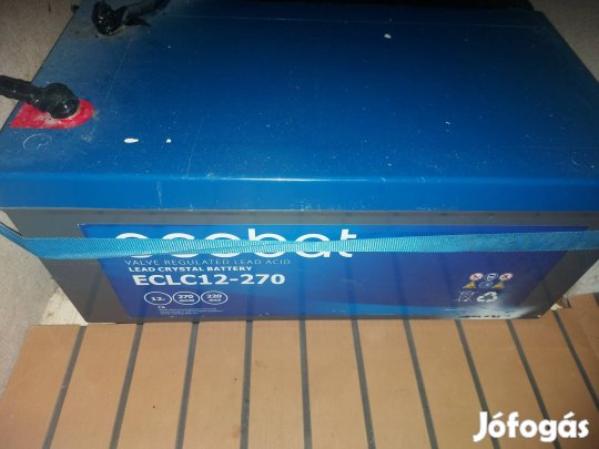 Willisits elektromos csónakmotor Ecobat 270 munka akumlátorokkal