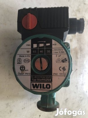 Wilo 25/4 fűtési keringető szivattyú eladó