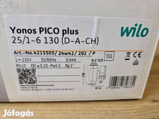 Wilo Yonos Pico PLUS 25/1-6 130 keringetőszivattyú