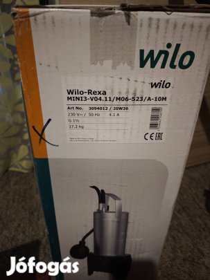 Wilo rexa mini3 szivattyú új 