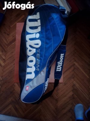 Wilson nagyméretű kétrekeszes teniszütő, squash ütő tok eladó