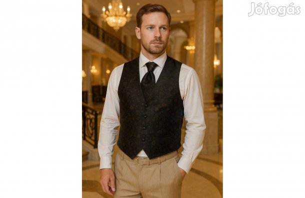Wilvorst Esküvői/Alkalmi Mellény+nyakkendő+díszzsebkendő szett
