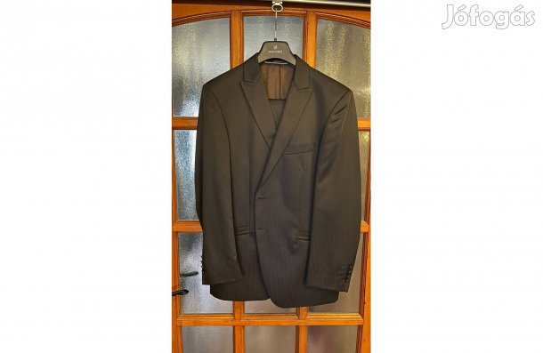 Wilvorst esküvői ünnepi sötétbarna öltöny 50-es méret