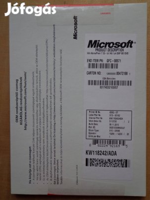 Windows 7 telepítő DVD (Bontatlan)