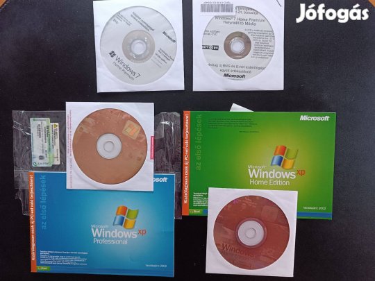 Windows telepítő lemez csomag, XP, Win7