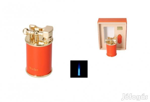 Winjet narancssárgaarany színű tűzköves asztali szivaröngyújtó