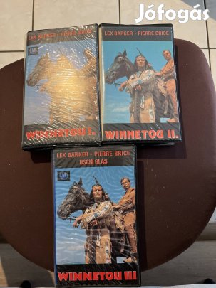 Winnetou 1-3 vhs pakk kaland zoom nagytok.  