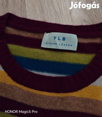 Winser London 100 % kasmír női tunika pulóver S-M