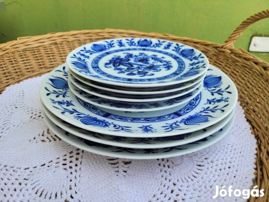 Winterling Bavaria Echt Kobalt hagymamintás porcelán tányér