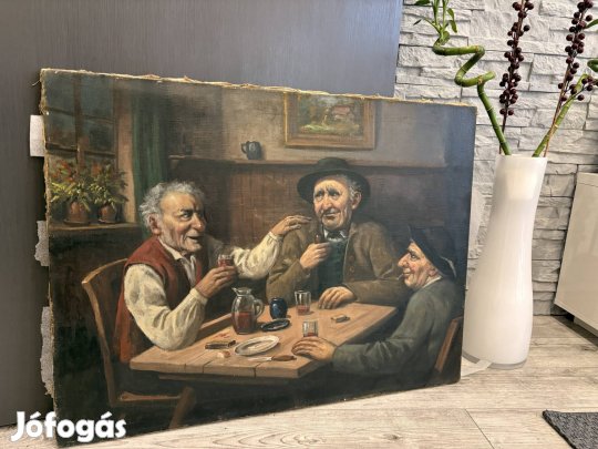 Wolfgang Grau (1908-1970) -  olajfestmény, 80×60 cm- München galéria 