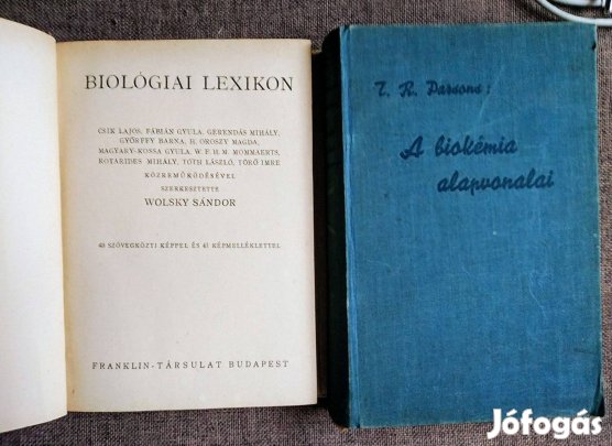 Wolsky Sándor Biológiai lexikon (Franklin-Társulat - A Búvár Könyvei