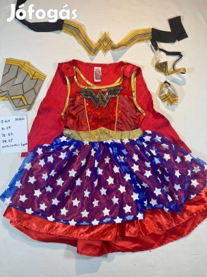 Wonder Woman jelmez, lány szuperhős jelmez 5-6 év M100