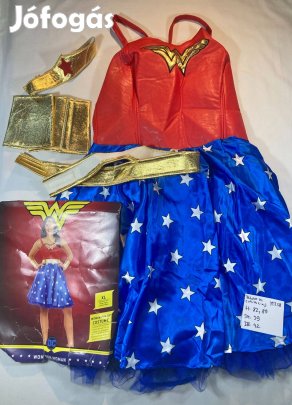 Wonder Woman jelmez, lány szuperhős jelmez, felnőtt jelmez M258