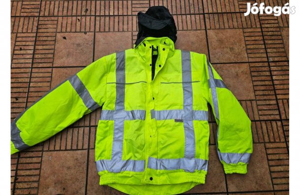 Workman láthatósági kivehető béléses munkáskabát munkás kabát L XL