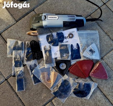 Workpro oszcilláló multifunkciós fűrész sok kiegészítővel