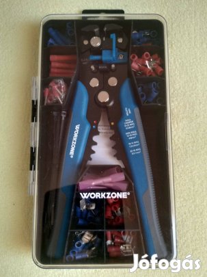 Workzone 231 db blankoló fogó krimpelő fogó érvéghüvely fogó szett, új