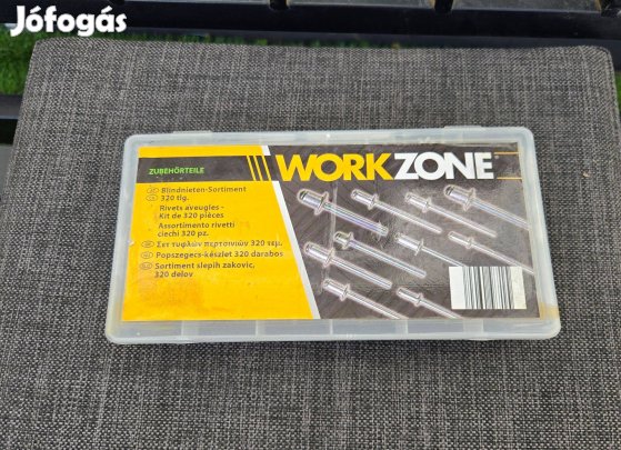 Workzone 320 darabos popszegecs készlet Vegyes méretek Debrecen